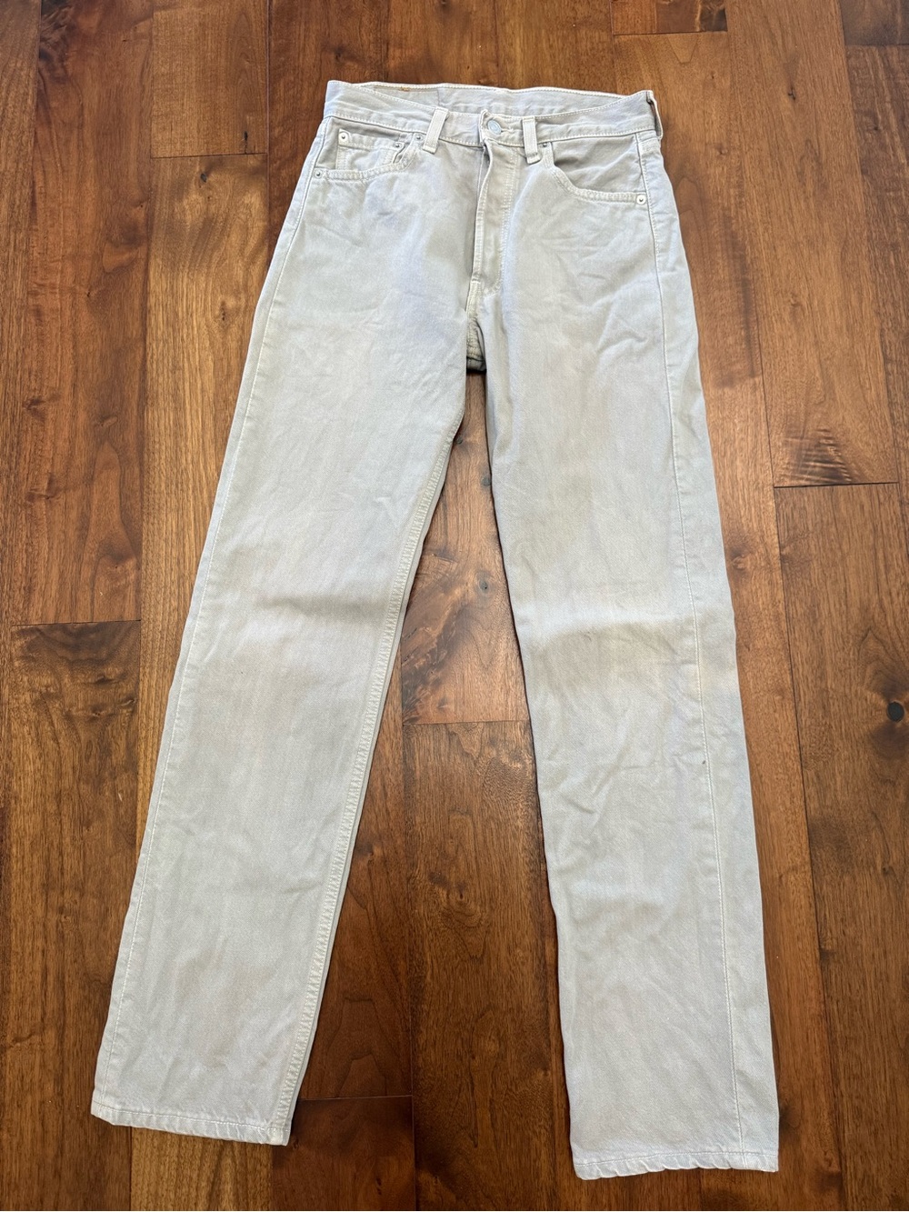 VINTAGE LEVI'S 501 BEIGE TAN JEANS MADE IN USA